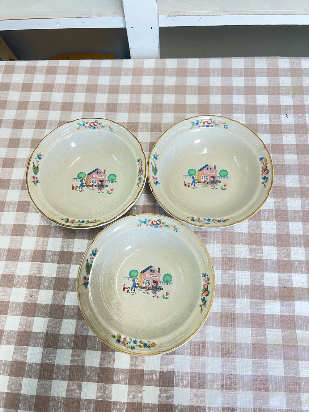 Vintage inter national tableworks heartland village bowls replacement grandma